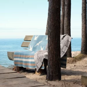 Ullfilt - Fiksmåsar, Blå