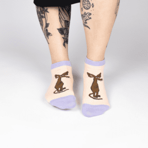 Mumin Ankelstrumpor Dam - Sniff, Beige