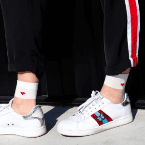 Strumpor Dam - Be my Valentine, Vit