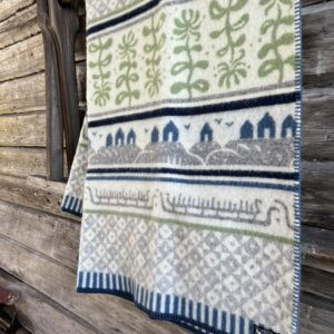 Ullfilt Bohus - 100% ull - Blå