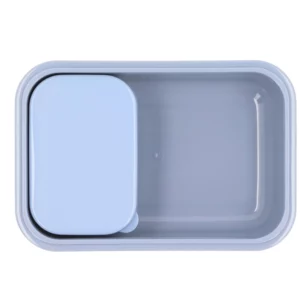 Matlåda med Gaffel - Randig, Blå