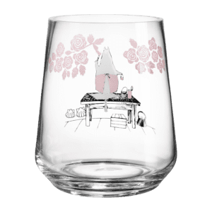 Mumin Ljuslykta/Vas, 17,5 cm - Rosor