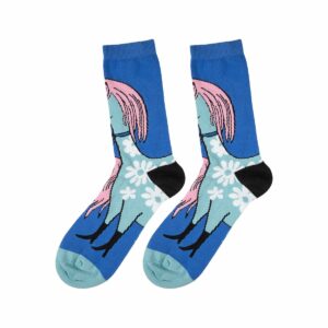 Mumin Strumpor - Blomsterhäst, Blå (flera storlekar)