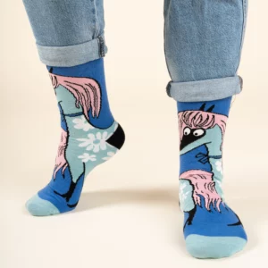 Mumin Strumpor - Blomsterhäst, Blå (flera storlekar)