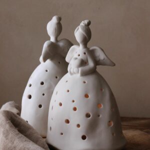 Majas Lykta - Skyddsängel med Hjärta - Majas Cottage