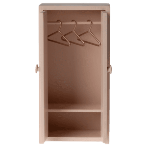 Garderob i Trä med Galgar - Rosa - Maileg