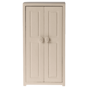 Maileg Garderob i Trä med Galgar - Vit - Maileg