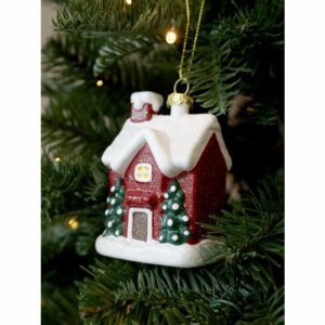 Hängande Juldekoration - Snöklätt hus