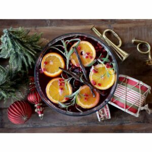 Julkula i Glas - Ornament, Röd