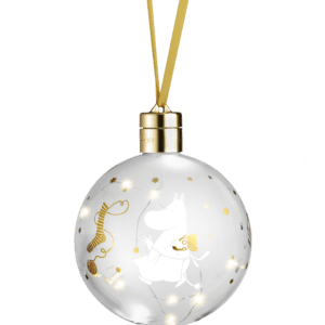 Mumin Dekorationskula med Ledljus - Sparkling Stars