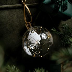 Mumin Dekorationskula med Ledljus - Sparkling Stars