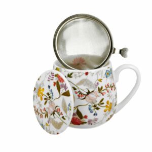 Porslinsmugg med Tesil och Lock - William Kilburn - Blommor