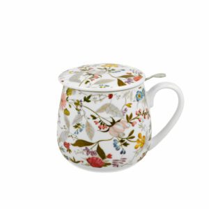 Porslinsmugg med Tesil och Lock - William Kilburn - Blommor