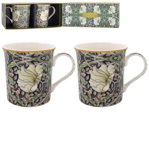 William Morris Porslinsmugg - Midnight Pimpernel - 2-pack