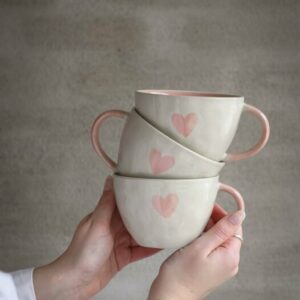 Majas Mugg - A Lovely Cup of Love & Happiness - Soft Pink