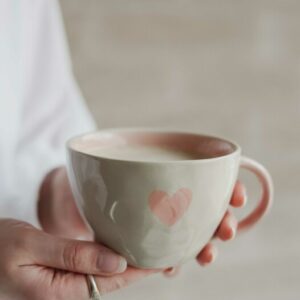 Majas Mugg - A Lovely Cup of Love & Happiness - Soft Pink