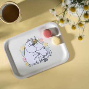 Mumin Bricka - Mumintrollet & Snorkfröken - Blommor