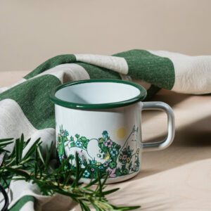 Mumin Emaljmugg – I Trädgården, 3,7 dl