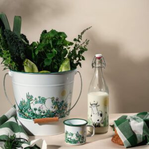 Mumin Glasflaska med Patentkork, 1 L – Ängen