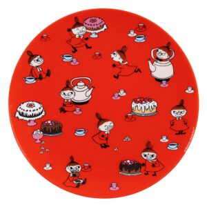 Mumin Flat Tallrik - Lilla My, Röd