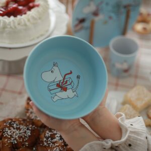 Mumin Skål - Picknick, Ljusblå