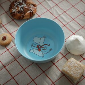 Mumin Skål - Picknick, Ljusblå