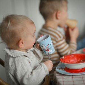 Mumin Tumblermugg - Picknick, Ljusblå