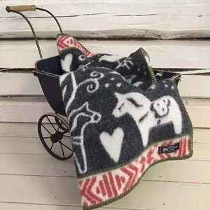 Barnfilt Dalarna - 100% Ull