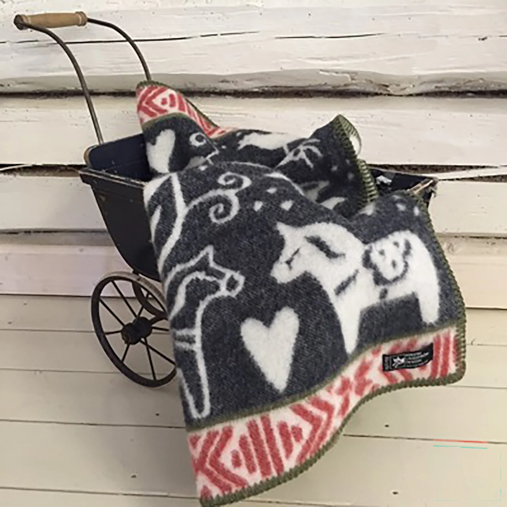 Barnfilt Dalarna - 100% Ull