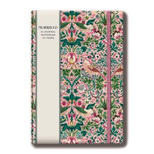 Anteckningsbok William Morris Strawberry Thief Blush - a5