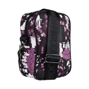 Mumin Axelremsväska - Skördefest -plommon-svart