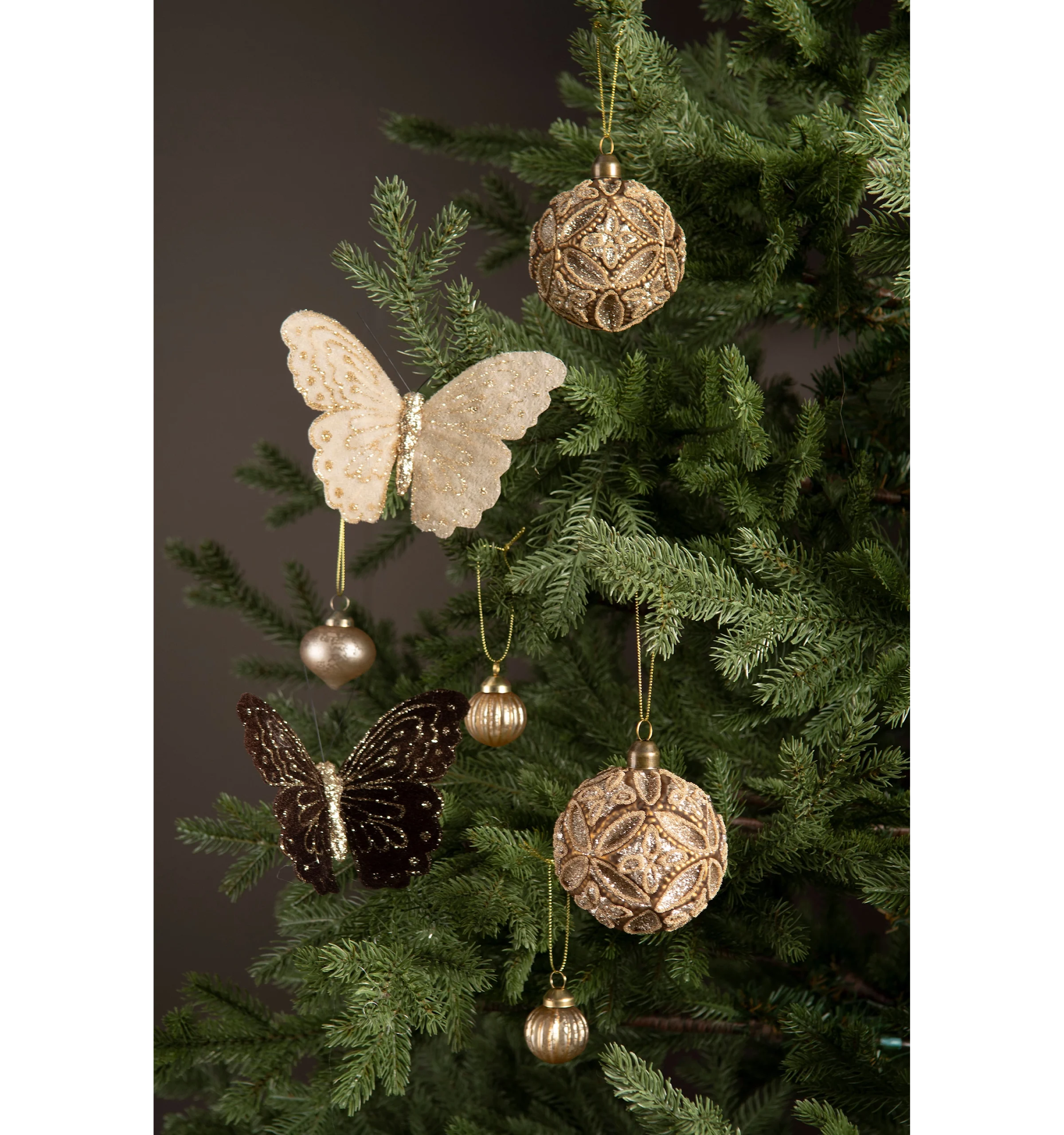 Fjäril med Clip - Velvet - 3-pack