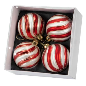 Julkula i Glas - Tivoli, 8 cm - 4-pack