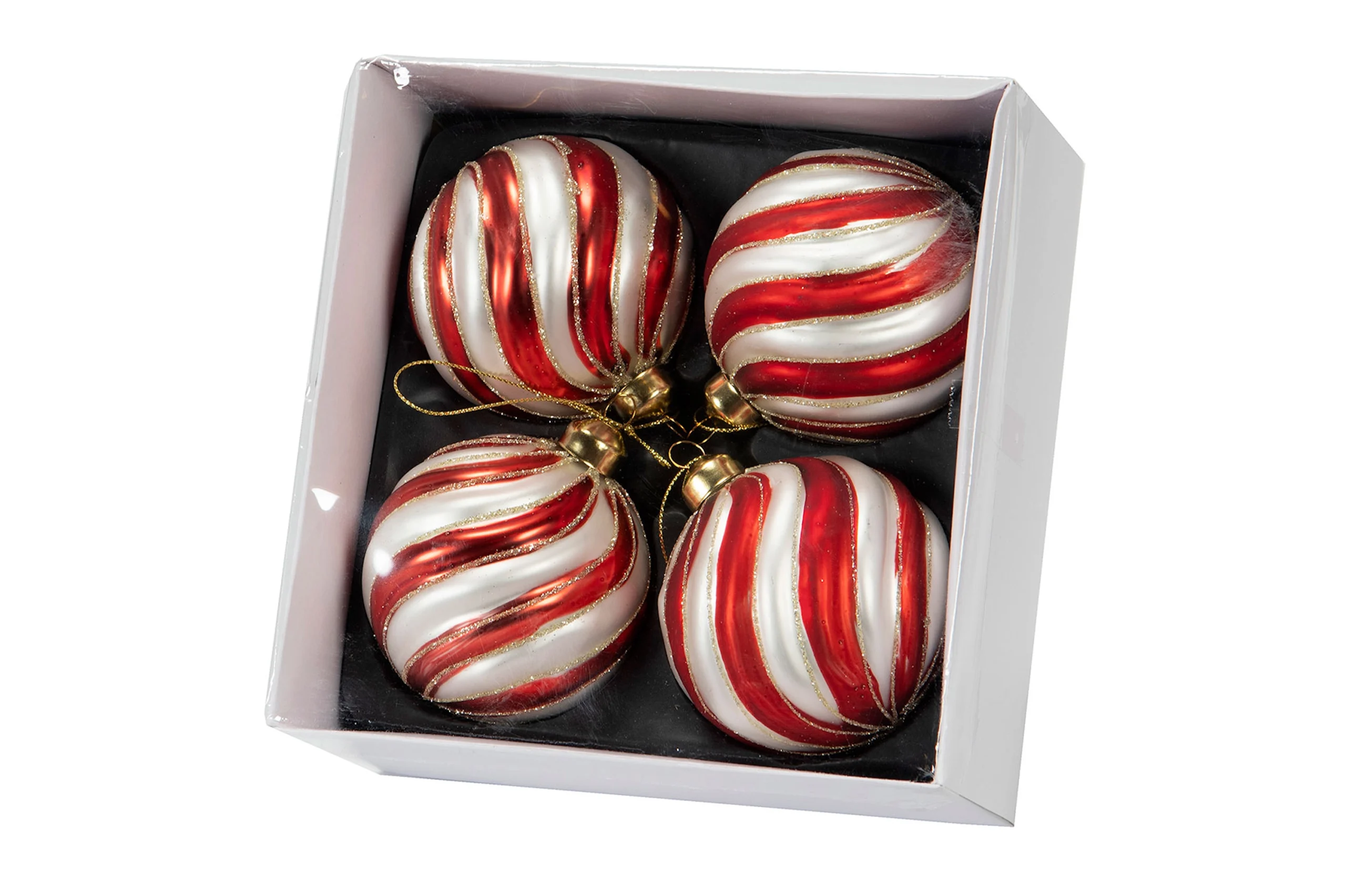 Julkula i Glas - Tivoli, 8 cm - 4-pack