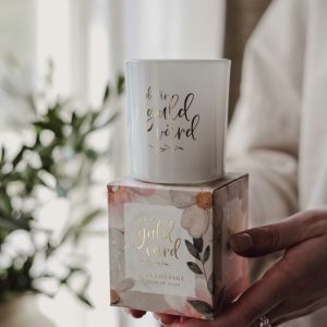 Ljuslykta - Du är guld värd- med gåvobox - Lilla Stork