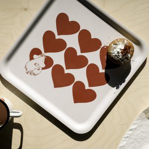 Mumin Bricka Hjärta - 33 x 33 cm