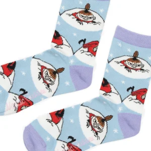 Mumin Damstrumpor - Lilla My Vinter - Ljusblå