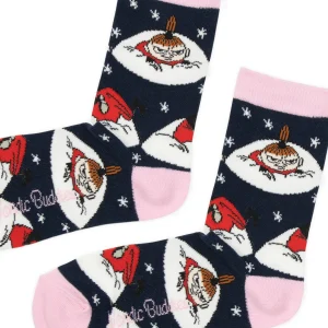 Mumin Damstrumpor - Lilla My Vinter - Mörkblå