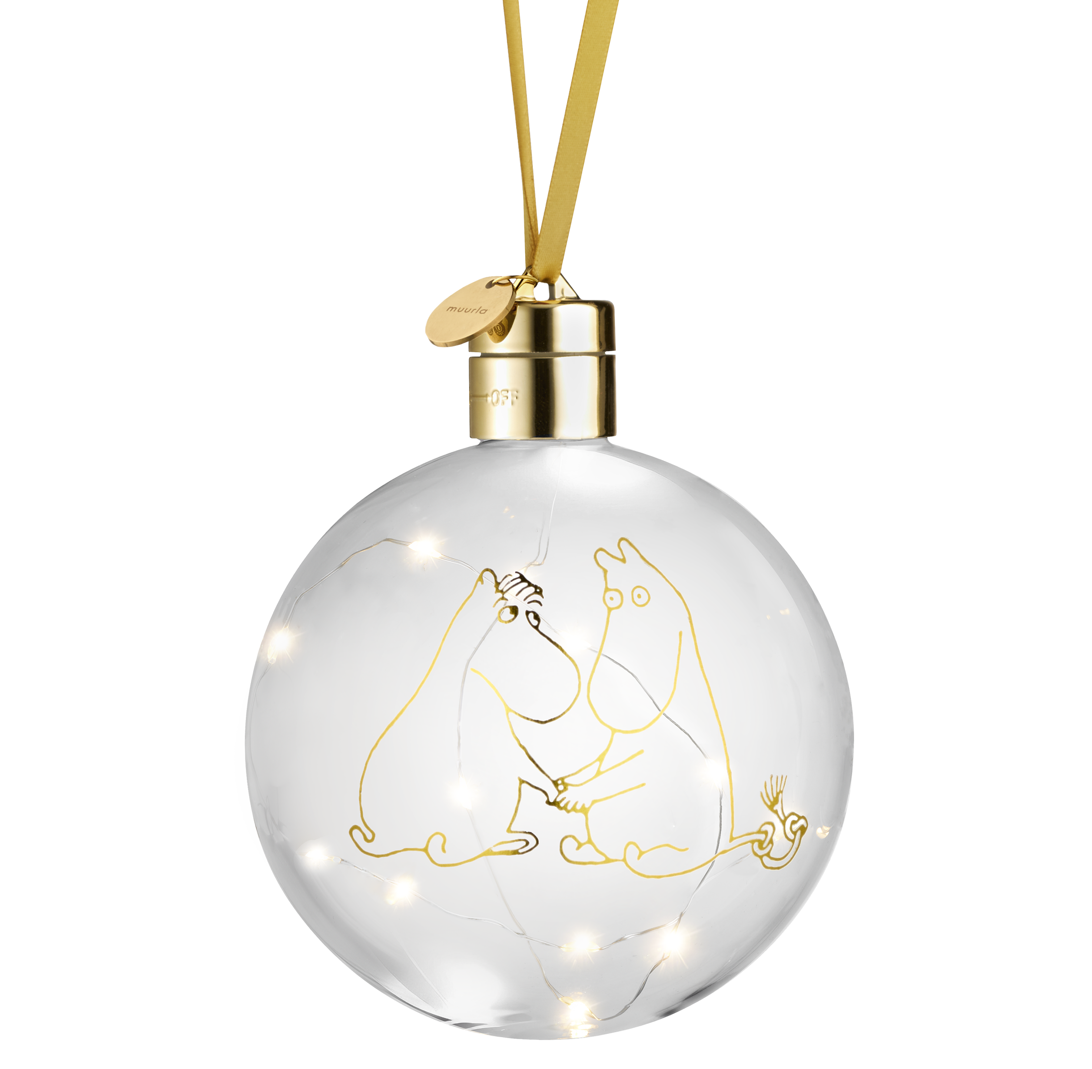 Mumin Dekorationskula med ledljus - Mumin 80