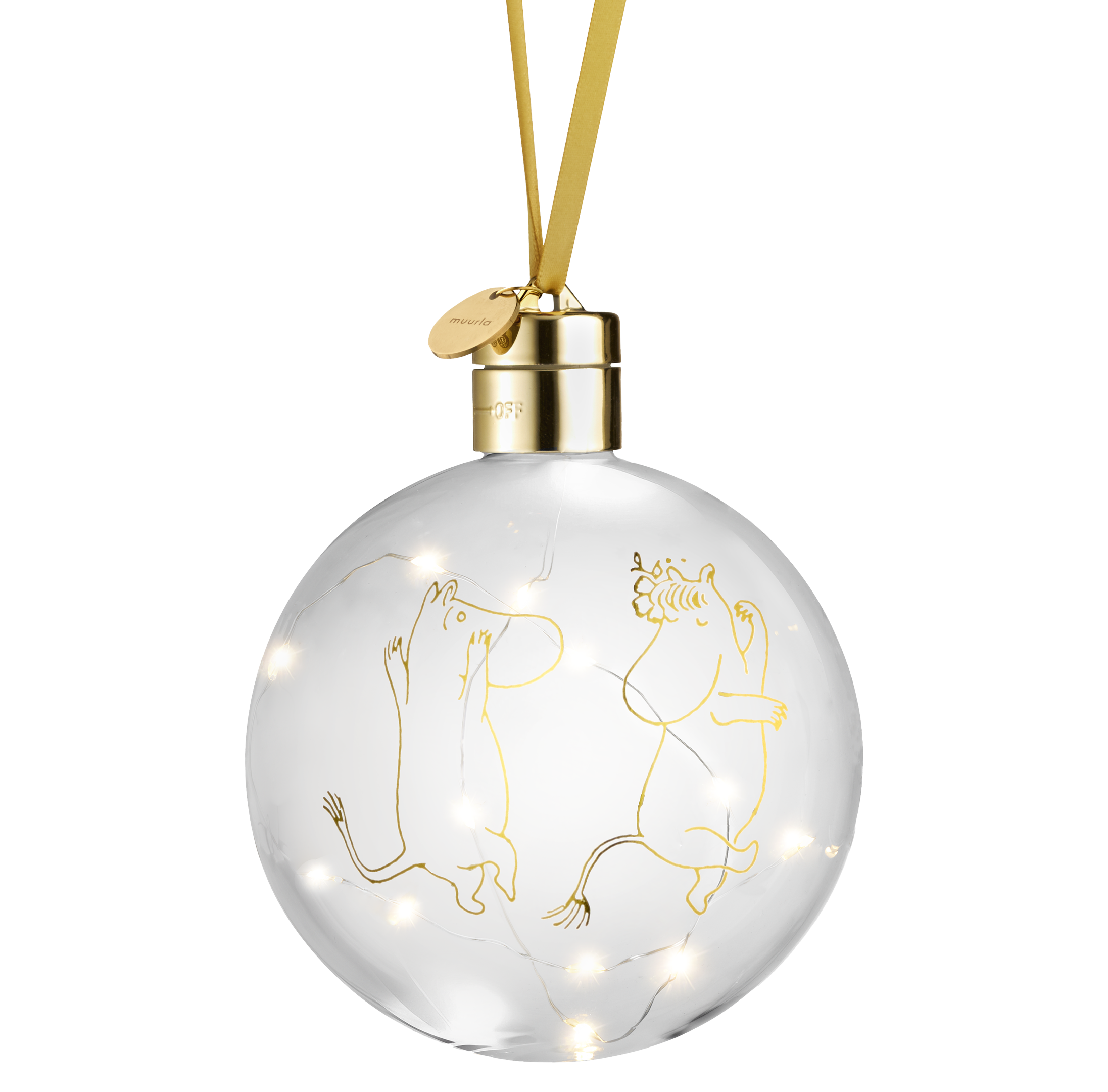 Mumin Dekorationskula med ledljus - Mumin 80