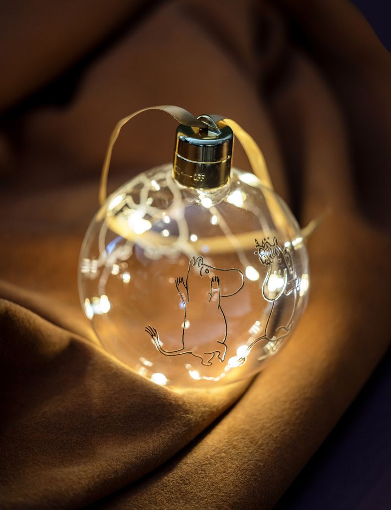 Mumin Dekorationskula med ledljus - Mumin 80