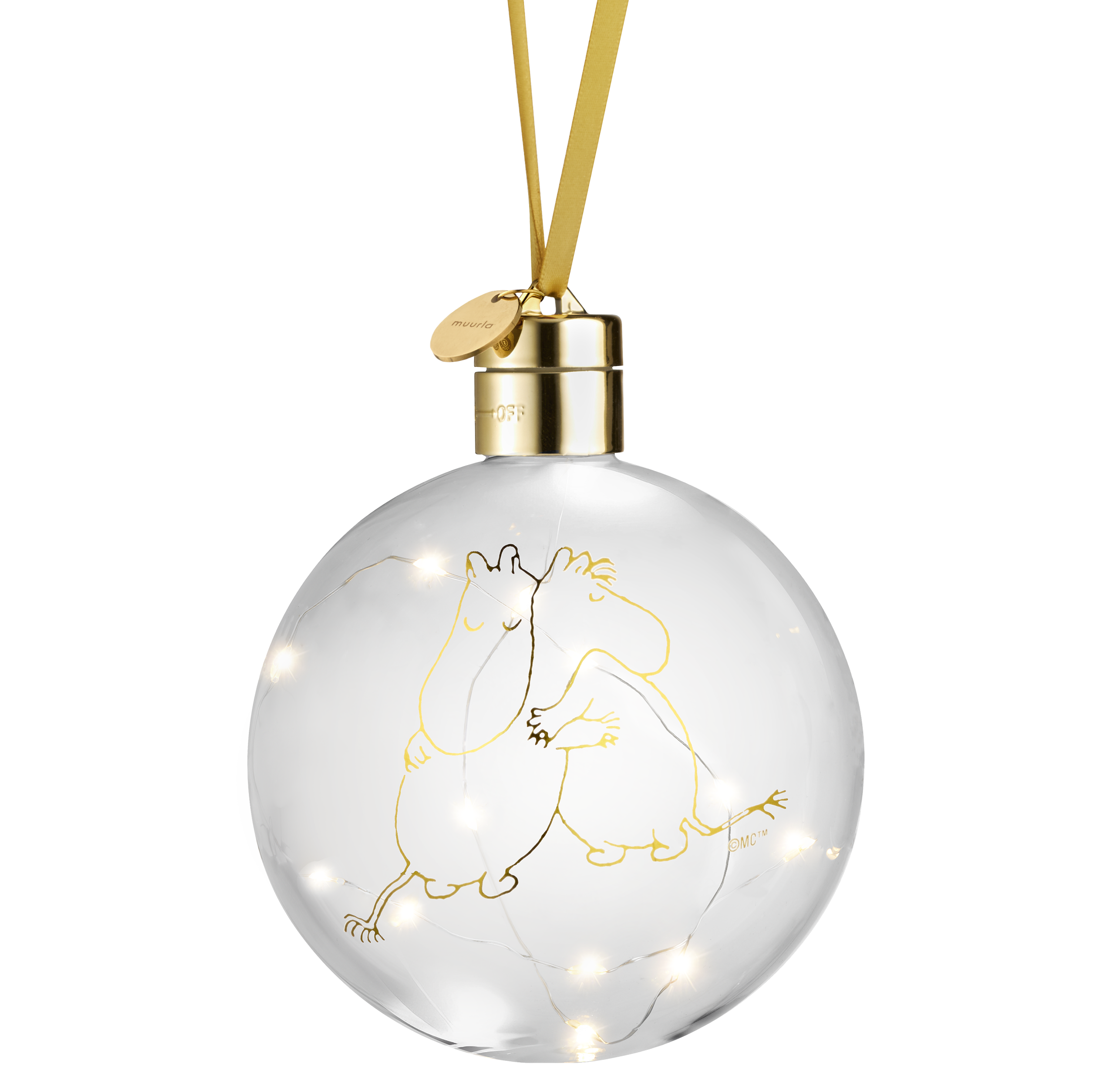 Mumin Dekorationskula med ledljus - Mumin 80