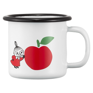 Mumin Emaljmugg - Glada Äpplen - Röd - 1,5 dl