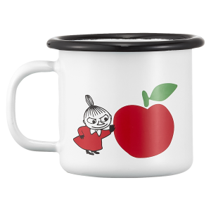 Mumin Emaljmugg - Glada Äpplen - Röd - 1,5 dl