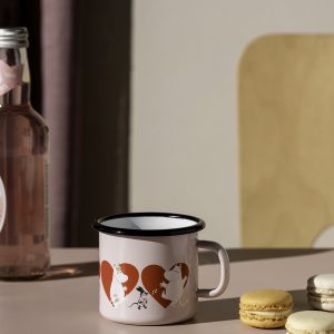 Mumin Emaljmugg Hjärta, 2,5 dl
