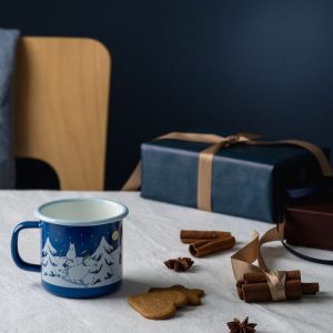 Mumin Emaljmugg - Starry Night, 3,7 dl