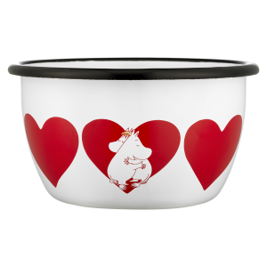 Mumin Emaljmugg - Hjärta - 6 dl