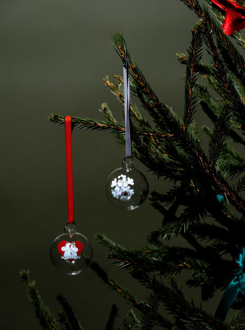 Mumin Julkulor - Hjärta/Snöflinga - 5 cm - 2-pack