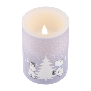 Mumin LED Blockljus - Snöfall, 10 cm