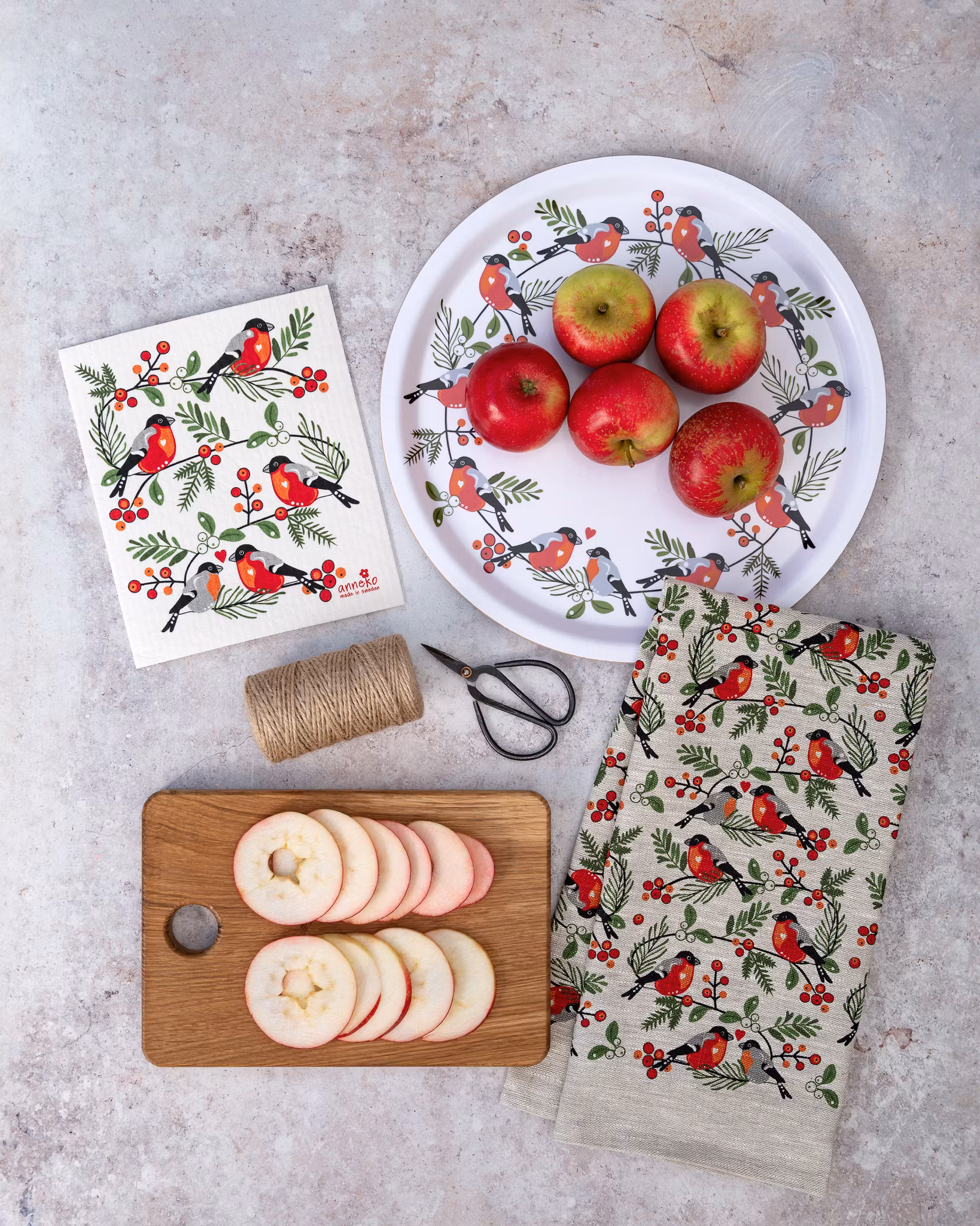 Köksprodukter med domherre